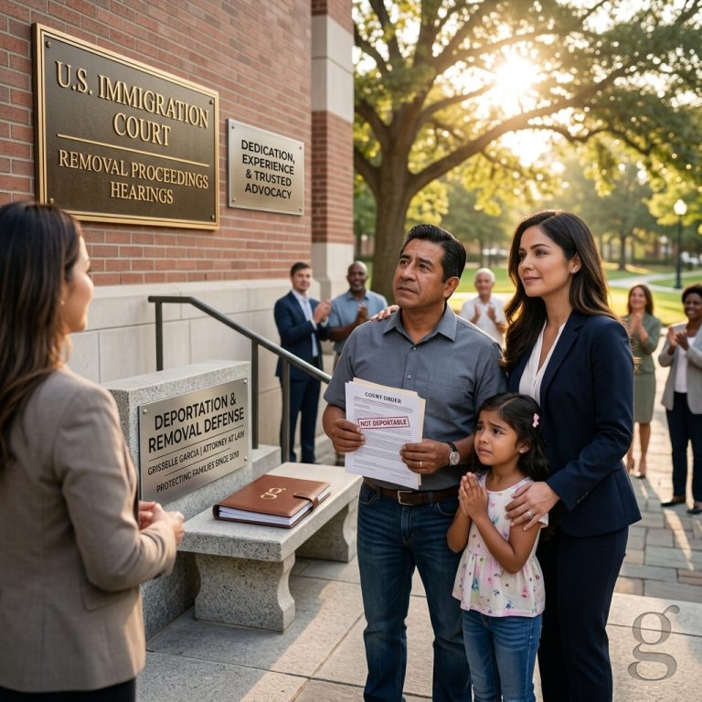 Illustration of deportation and removal defense legal services